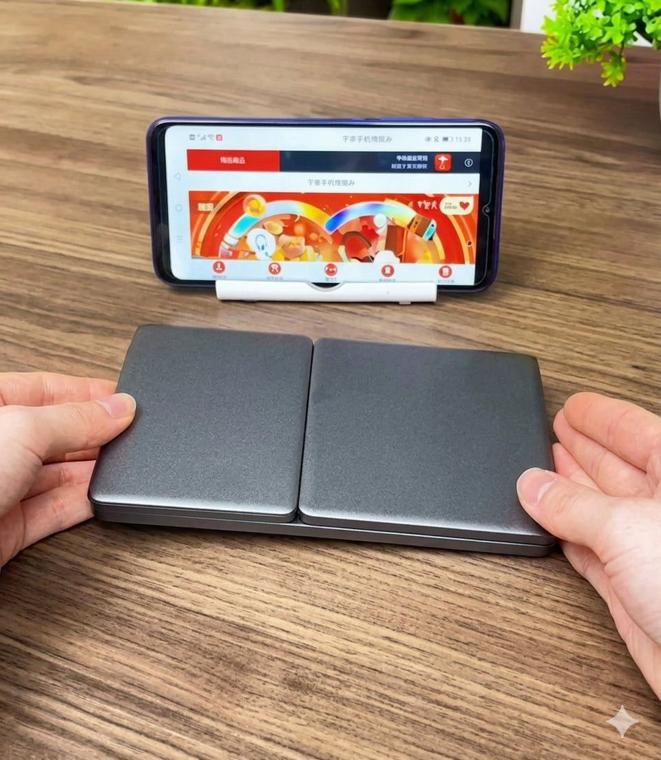 B033-لوحة مفاتيح بلوتوث قابلة للطي -FOLDABLE BLUETOOTH KEYBOARD
