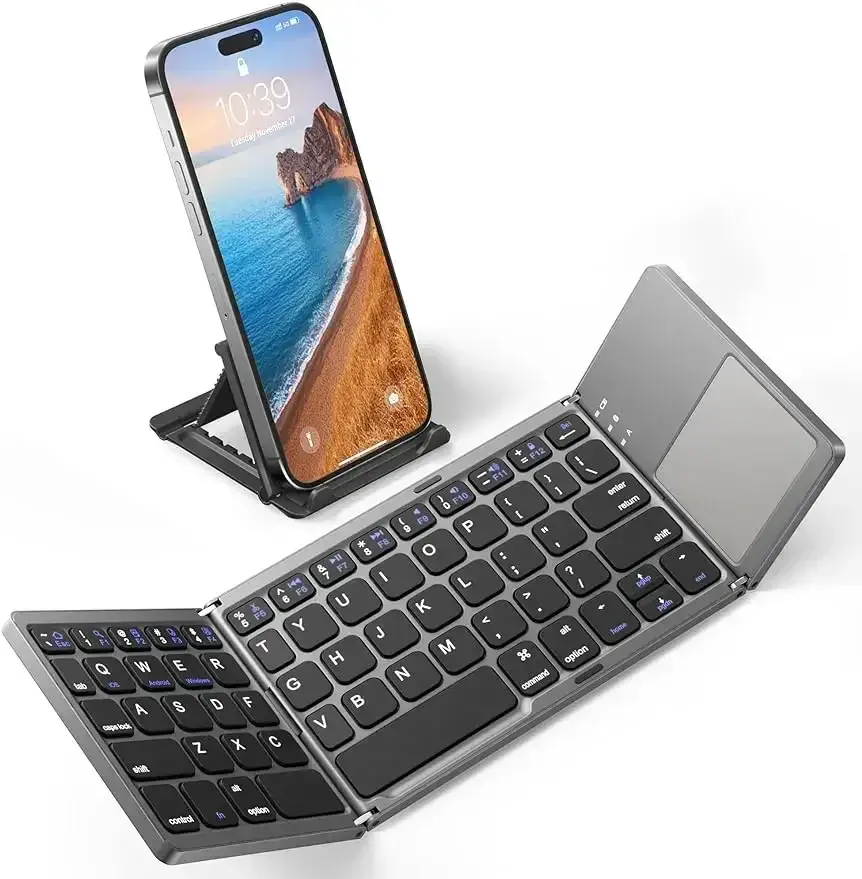 B033-لوحة مفاتيح بلوتوث قابلة للطي -FOLDABLE BLUETOOTH KEYBOARD